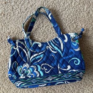 Blue and Green Quilted Handbag‎